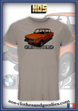 tee shirt unisex  BMW 1602 orange