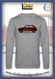 Sweat classique Peugeot 104 marron profil