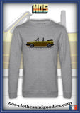 sweat classique VW golf 2 cabriolet jaune profil