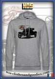 Sweat shirt capuche unisex Ford T Runabout noir