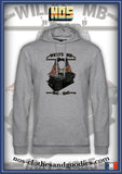 Sweat shirt capuche unisex Jeep Willys MB 41/44 drapeaux USA