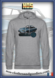 sweat capuche unisex Panhard 24 CT bleu clair