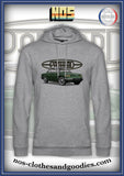 sweat capuche unisex Panhard 24 CT vert / blanc