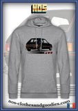 sweat capuche unisex Peugeot 205 GTI noire arrière