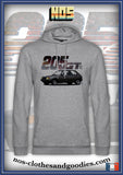 sweat capuche unisex Peugeot 205 GT marron