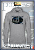 Sweat shirt capuche unisex Pontiac chieftaine bleue 1950