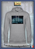 Sweat capuche unisex VW combi Bulli blue ice