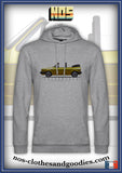 Sweat capuche unisex VW Golf 2 cabriolet jaune profil