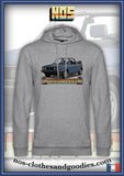 Sweat capuche unisex VW Golf 2 cabriolet bleu clair