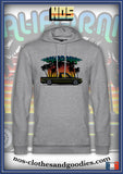 Sweat capuche unisex VW caddy sun et palmiers california