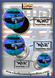Badge / magnet / porte clé décapsuleur HONDA prélude mk1 bleue