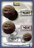 Badge /magnet / porte clé décapsuleur Opel Olympia Rekord P1 rouge