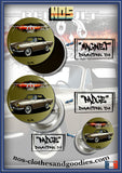 Badge/magnet/ porte clé décapsuleur Renault Floride golden découvrable
