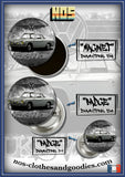 Badge /magnet / porte clé décapsuleur VW Karmann type 34 gris