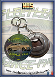 Badge/magnet/porte clé décapsuleur Chevrolet fleetline aerosedan 1942