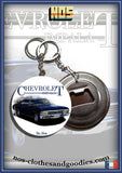 badge /magnet/porte clé décapsuleur Chevrolet impala noire 1967