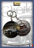 Badge/magnet/porte clé décapsuleur Citroën 2CV charleston grise chevron