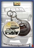 Badge/magnet/porte clé décapsuleur Citroën Ami 6 blanche 1963