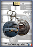 Badge/magnet/porte clé décapsuleur Citroën Ami 8 bleue 1970