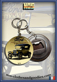 badge/magnet/porte clé décapsuleur Ford T Touring jaune
