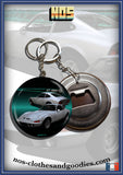 Badge/magnet/porte clé decapsuleur  Opel GT 1900 blanche av/ar