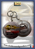 Badge /magnet / porte clé décapsuleur Opel Olympia Rekord P1 rouge