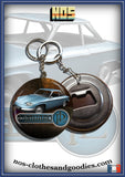 Badge /Magnet/ porte clé décapsuleur  Panhard 24 CT bleu clair