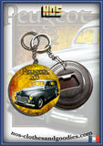 Badge/magnet/porte clé décapsuleur Peugeot 203 break familiale