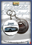 Badge / magnet / porte clé décapsuleur Porsche 550 spyder 1956