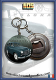 Badge /Magnet/ porte clé décapsuleur  Renault colorale verte