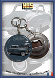 badge / magnet /porte clé décapsuleur Simca aronde 9 grand large 1954