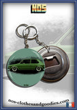 Badge /magnet / porte clé décapsuleur VW Golf verte hoodride