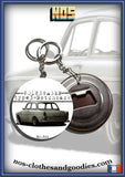 badge/magnet/bottle opener key ring VW notchback type 3 white rear
