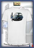 tee shirt unisex  BMW isetta bleu