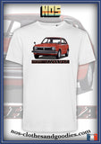 tee shirt unisex Honda Civic MK1 rouge
