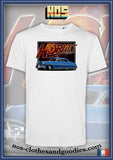 tee shirt unisex Hudson Hornet bleu 1952