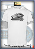 Tee shirt unisex Panhard 24 CT bleu clair version dessin