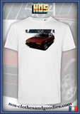 unisex t-shirt Peugeot 504 coupe red 1983