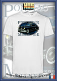 tee shirt unisex Pontiac chieftain bleue 1950