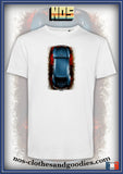 VW Cox unisex t-shirt blue top view