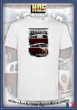 tee shirt unisex VW combi split 1965 av/ar