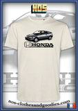 tee shirt unisex Honda CRX MK2 grise