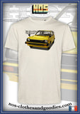 tee shirt unisex Honda Civic MK2 1300 jaune