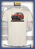 tee shirt unisex Honda Civic MK1 rouge