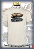 tee shirt unisex Hudson Hornet bi-ton marron 1952