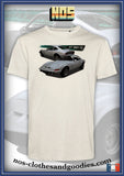 unisex t-shirt Opel GT 1900 white front/rear