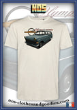 tee shirt unisex Opel Olympia P2 caravan 1962