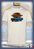 tee shirt unisex Opel Olympia P2 bleue  1960-62