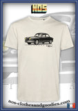 Tee shirt unisex Panhard PL17 noir et blanc