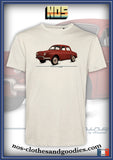 Tee-shirt unisex Renault Dauphine 1961 rouge